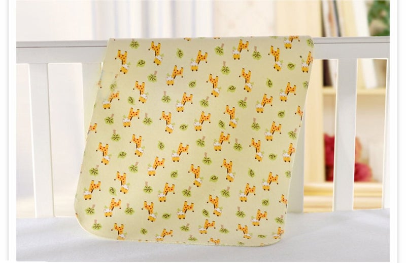 Monvecle 2pcs Pack Baby Infant Waterproof Cotton Changing Pads Washable Resuable Diapers Liners Mats (2pcs Pink-28"x20") - Image 2